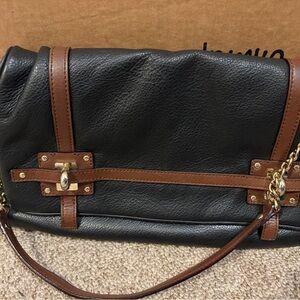 Kate Spade Black and Brown Leather Handbag